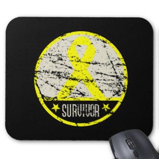 Testicular Cancer Survivor Mens Vintage Mouse Pad