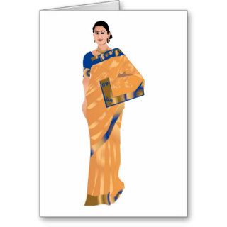 Indian Bride Clipart Greeting Card