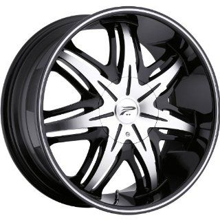 Platinum Cloak 17 Black Wheel / Rim 5x4.5 & 5x112 with a 42mm Offset and a 73 Hub Bore. Partnumber 414 7746B+42: Automotive