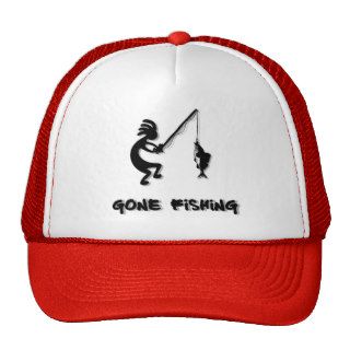 Kokopelli Gone Fishing Hat