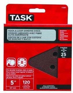 Task Tools T13061 Hook and Loop Sanding Discs   Detail Sander Paper  
