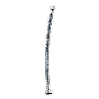 WAXMAN Faucet Supply Line 20" length, 3/8" compression to valve, 1/2" pipe thread to faucet