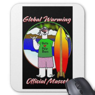 GLOBAL WARMING / POLAR BEARS OFFICIAL MASCOT MOUSE PADS
