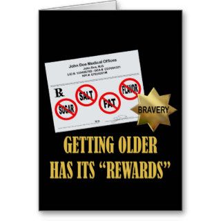 Senior Citizen "Rewards" Greeting Cards