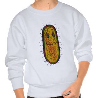 Mean Bacteria Cartoon Character Pullover Sweatshirts
