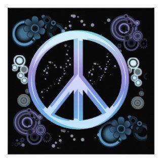 Peace Sign Party Invitation
