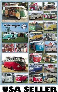 Volkswagen VW Bus Versatility #2 POSTER 23.5 x 34 with 23 views of what you can do (sent FROM USA in PVC pipe) : Prints : Everything Else