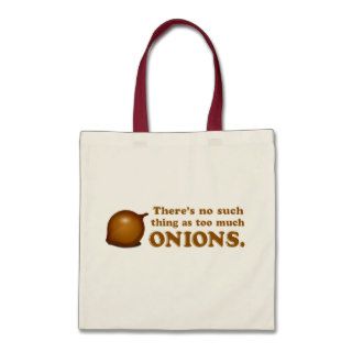 Funny Onions Tote Bags