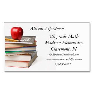 School Teacher Business Card