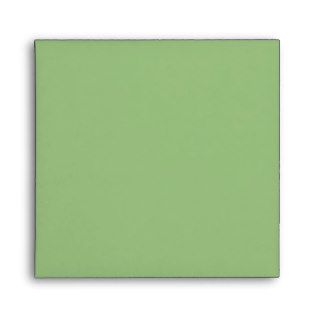 Fall Tango Stripes green Square Envelope