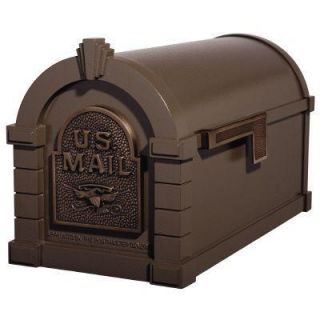 Gaines Manufacturing Metallic Bronze with Antique Bronze Mailbox KS 20A