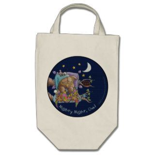 Nighty Night, Owl Tote Bags