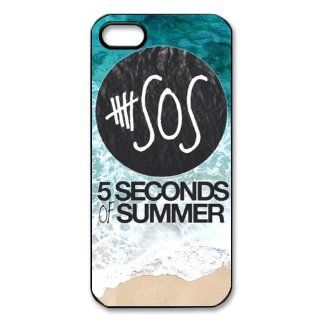 Beach Background Music Band 5SOS for iPhone 5/5S Case , Hard Plastic 5SOS iPhone 5 Case: Cell Phones & Accessories