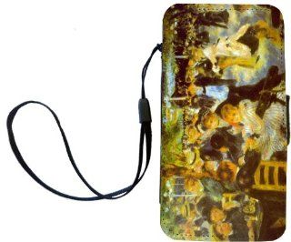 Rikki KnightTM Pierre August Renoir Art Moulin Galette PU Leather Wallet Type Flip Case with Magnetic Flap and Wristlet for Apple iPhone 4 & 4s: Cell Phones & Accessories
