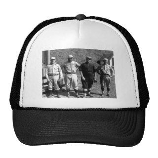 Vintage image of players mesh hat