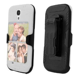 Beyond Cell Melange Flex Photo TPU Case & Holster Belt Clip Combo for Samsung Galaxy S4 S 4   White: Cell Phones & Accessories