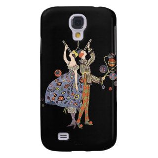 Art Deco Party Dancers Vintage WW 1 Poster Design Samsung Galaxy S4 Covers