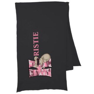 Pink Koala Monogrammed "K" Scarf Wraps