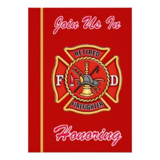 Firefighter Retirement Invitation