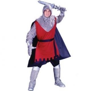 Adult Plus Size Medieval Knight Costume Plus size (46 50): Clothing