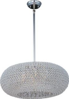 Maxim 39879BCPS 9 Light Down Light Pendant from the Glimmer Collection, Plated Silver   Ceiling Pendant Fixtures  