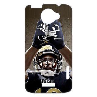 NCAA Notre Dame Fighting Irish Football Team Grading Irish Uniforms Logo Unique Durable Hard Plastic Case Cover for HTC One X + Custom Design UniqueDIY: Cell Phones & Accessories