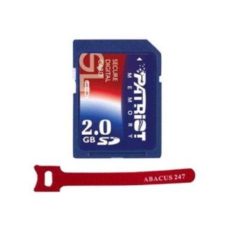 Patriot Signature Line 2gb SD Flash Memory Card 2 GB (Abacus24 7 Velcro Tie Included): Computers & Accessories