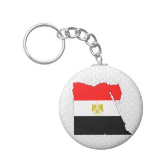 Egypt Flag Map full size Key Chain