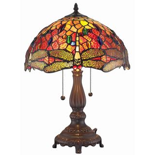 Tiffany Style Dragonfly Table Lamp Amora Lighting Tiffany Style