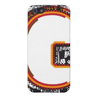 Inca`s font, Letter G Case For iPhone 5