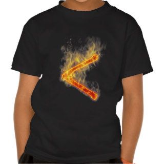 Runic Alphabet ~ Letter K & C   Kenaz   Name Initi T shirts