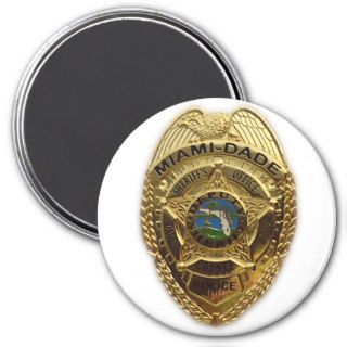 MIAMI DADE COUNTY FLORIDA POLICE BADGE REFRIGERATOR MAGNET