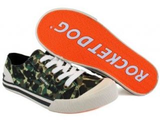 Rocket Dog Jazzin Camouflage Orange New Women Laced Canvas Trainers Shoes Boots 5: Shoes