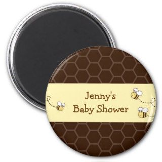 Bumble Bee Baby Shower Party Favor Magnets