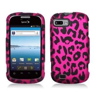Aimo Wireless ZTEN850PCLMT186 Durable Rubberized Image Case for ZTE Fury/Director N850   Retail Packaging   Hot Pink Leopard: Cell Phones & Accessories