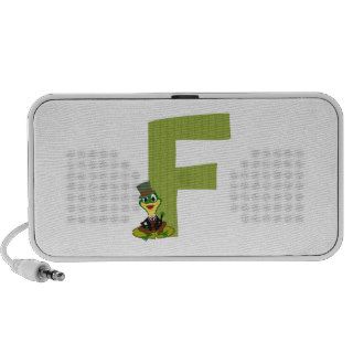 Alphabet Letter F iPod Speakers