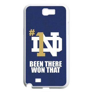 NCAA Notre Dame Fighting Irish Team Logo BEEN THERE WON THAT Unique Durable Hard Plastic Case Cover for Samsung Galaxy Note 2 N7100 Custom Design UniqueDIY: Cell Phones & Accessories