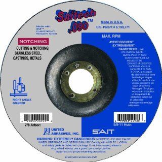 United Abrasives/SAIT 20923 Type 27 4 1/2 Inch by .090 Inch by 7/8 Inch Tech High Performance Cutting Wheels, 25 Pack: Home Improvement