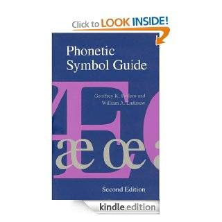 Phonetic Symbol Guide eBook: Geoffrey K. Pullum, William A. Ladusaw: Kindle Store