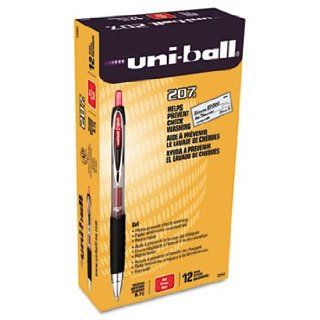 Signo Gel 207 Roller Ball Retractable Gel Pen Red Ink Medium Dozen : Rollerball Pens : Electronics
