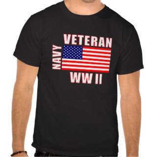 Dark Tee   WW II NAVY Veteran