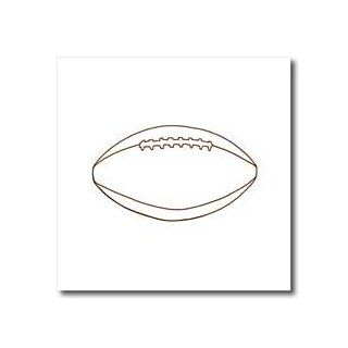 ht_20926_1 CherylsArt Sports Football   Football Outline Art Drawing   Iron on Heat Transfers   8x8 Iron on Heat Transfer for White Material: Patio, Lawn & Garden