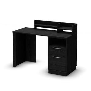 South Shore Furniture Academic Work Desk in Black Oak 7247795