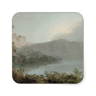 Lake of Vico Between Rome and Florence, 1783 (grap Square Stickers