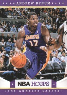 2012 13 Panini NBA Hoops Basketball #197 Andrew Bynum Los Angeles Lakers Trading Card: Sports Collectibles
