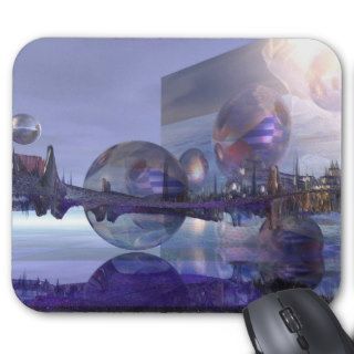 Artistic sci fi mousepad alien worlds