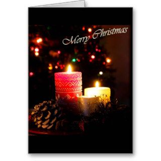 Merry Christmas/ Happy new year/ Candles Greeting Cards