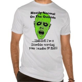 Undead Zombie Head   funny sayings   Craving Flesh Tees