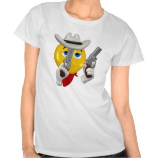 Smiley Emoticon Cowboy (A) T Shirt