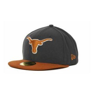 New Era Texas Longhorns 2 Tone Graphite and Team Color 59FIFTY Cap : Sports Fan Baseball Caps : Sports & Outdoors